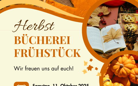 Herbst Büchereifrühstück 11. Oktober 9:00 - 11:00